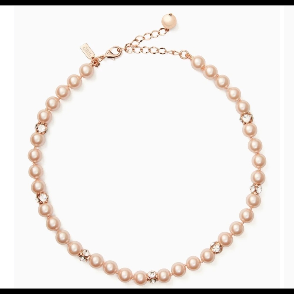 Kate Spade pearl and diamond necklace